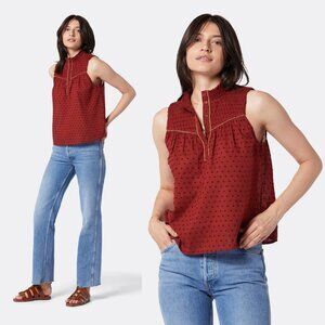 NWT New $158 Joie Joesa Sleeveless Cotton Top Size L